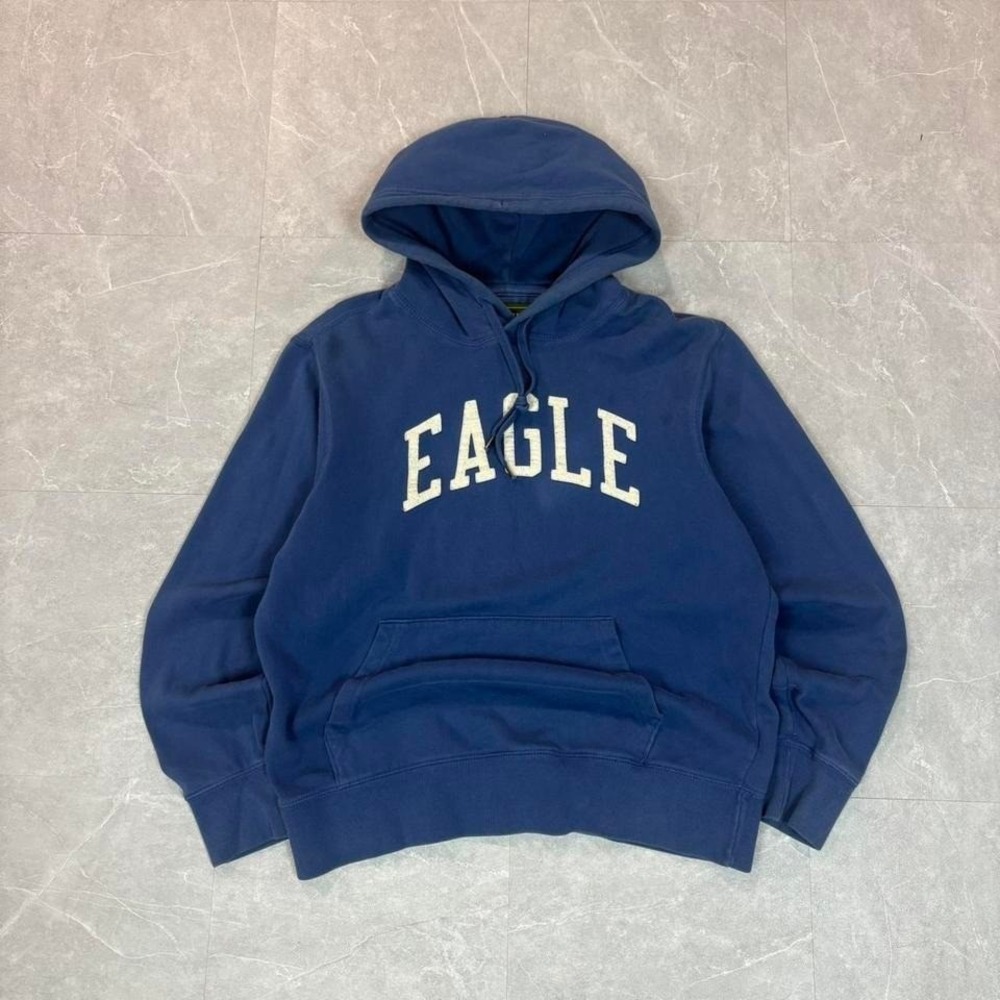 90's Navy American Eagle hoodie with embroidered Eagle‎ logo hoodie